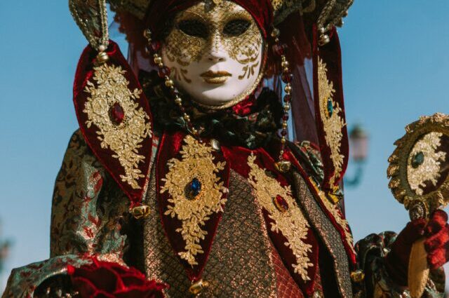 Maschera decorata di Carnevale